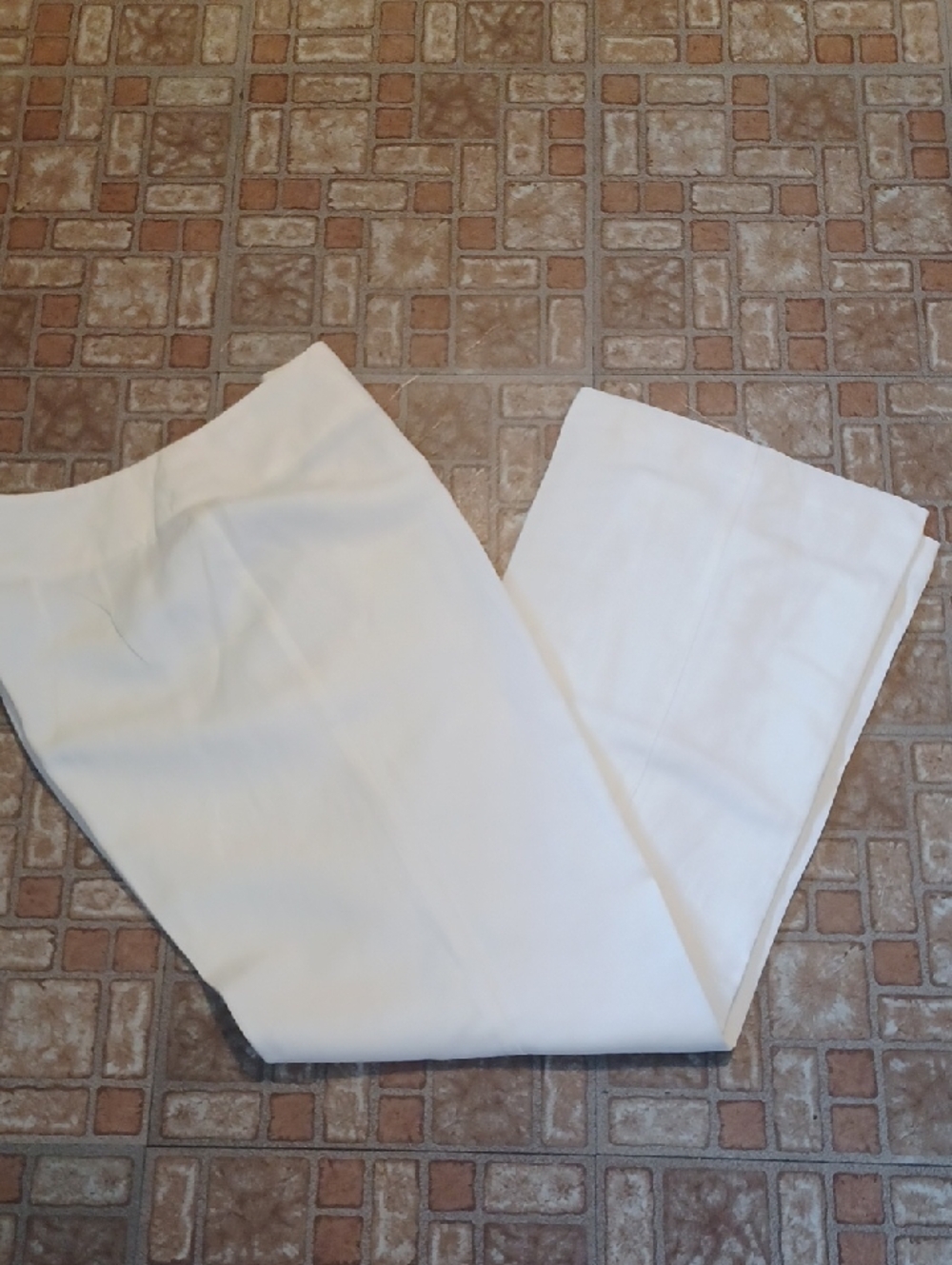 East 5th White Wide-Leg Trousers Size 12